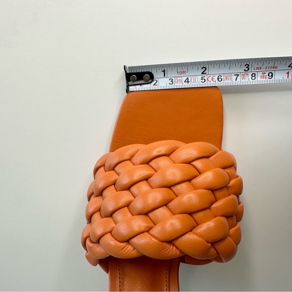 Vince Camuto Orange Brinela Braided Square Toe Heel Sandal - Picture 8 of 9